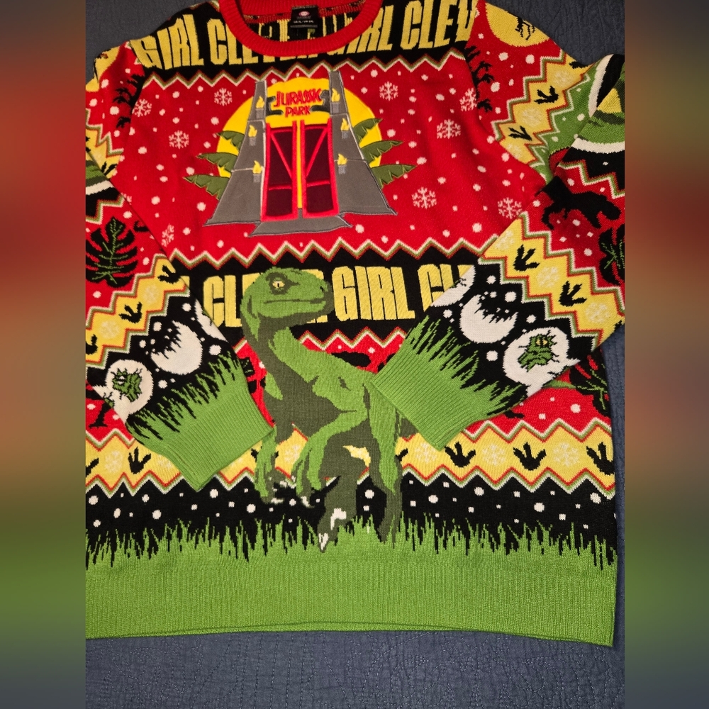 Jurassic park sweater collectors item